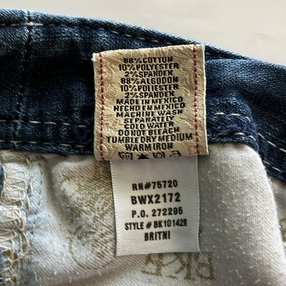 BKE Denim Britni Straight Leg Mid Rise Size 30 - Picture 12 of 16